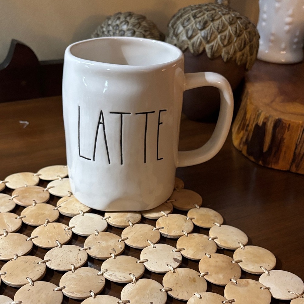 Rae Dunn Cream Artisan Mug Latte